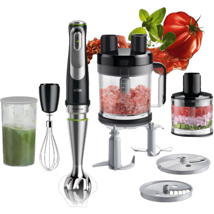 _خلاط يدوي براون MultiQuick 9 – _1200_ وات – طقم ملحقات – ( MQ 9185 XLI)