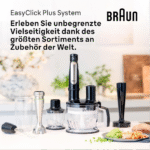 خلاط يدوي براون – مالتي كويك 7– _1000_ وات – نظام اكتيف بليد – أسود ستانلس ستيل (MQ7087X) (3)