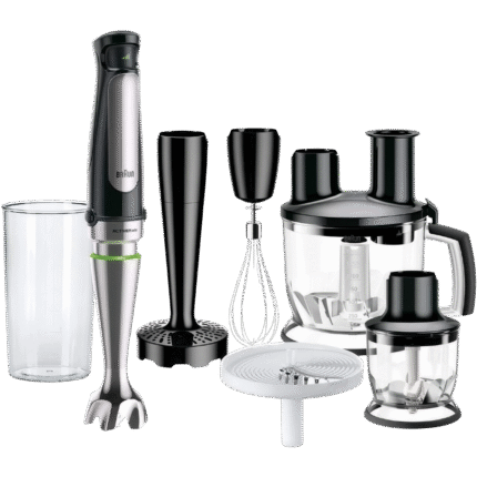 خلاط يدوي براون – مالتي كويك 7– _1000_ وات – نظام اكتيف بليد – أسود ستانلس ستيل (MQ7087X)