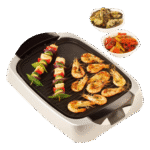 _شواية صحية كينوود – _2000_ وات – غطاء زجاجي – فضي (HG266) (1)