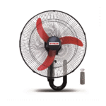 مروحة حائط فريش، ٢٠ بوصة، ٣ سرعات، أسود، مزودة بجهاز تحكم عن بعد (GWFR-20)