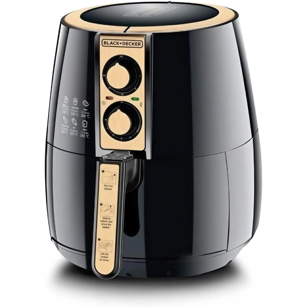 قلاية بلاك آند ديكر AF300 كهربائية – 4 لتر – 1500 وات – أسود قلاية بلاك آند ديكر AF300 كهربائية – 4 لتر – 1500 وات – أسود