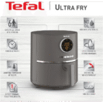 تيفال Ultra Fry EY111BEG هوائية رقمية – 4.2 لتر – 1600 وات – 8 برامج – رمادي