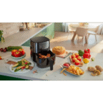 قلاية فيليبس Essential HD9252/90 هوائية – 4.1 لتر – 1400 وات – شاشة رقمية – 7 برامج – أسود