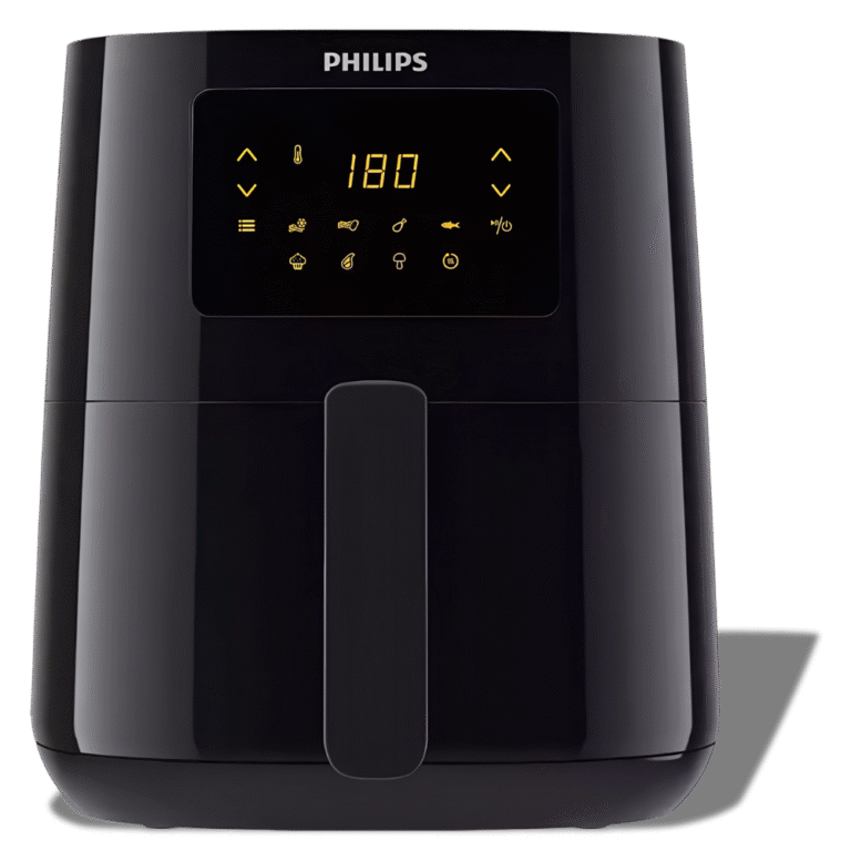 قلاية فيليبس Essential HD9252/90 هوائية – 4.1 لتر – 1400 وات – شاشة رقمية – 7 برامج – أسود