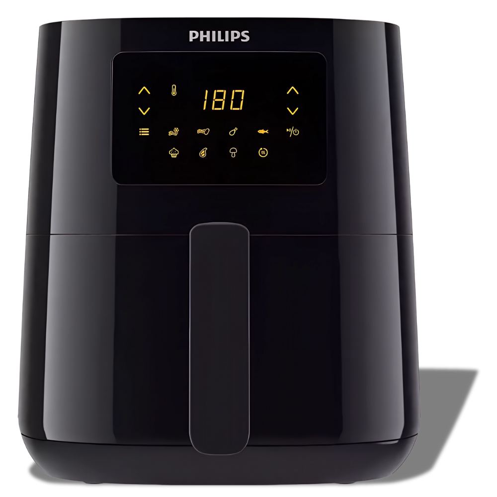 قلاية فيليبس Essential HD925290 هوائية – 4.1 لتر – 1400 وات – شاشة رقمية – 7 برامج – أسود قلاية فيليبس Essential HD9252/90 هوائية – 4.1 لتر – 1400 وات – شاشة رقمية – 7 برامج – أسود