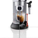 ماكينة تحضير الاسبريسو ديديكا ستايل بمضخة من ديلونجي – ستانلس ستيل – EC685.M