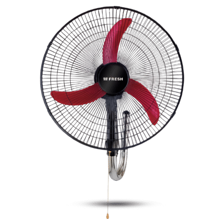 مروحة حائط فريش شبح، ٢٠ بوصة، ٣ شفرات، بدون ريموت، أسود × أحمر (GWFP-20)