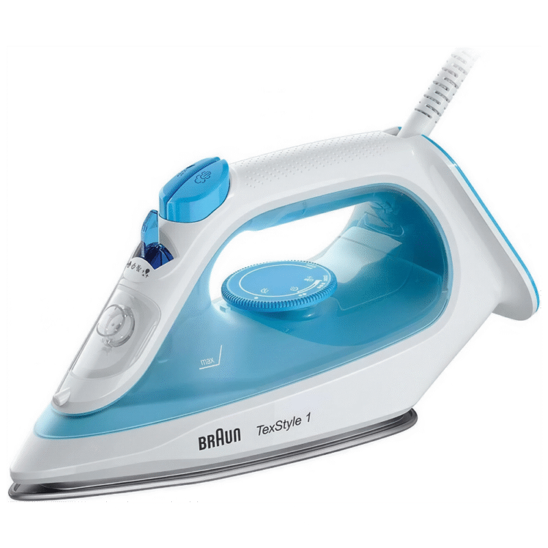 _مكواة بخار براون تكس ستايل 1 - 2000 وات - موفرة للطاقة بنسبة 50% ازرق ( Si 1050)