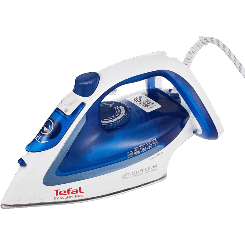 _مكواة بخار تيفال - 2400 وات -أزرقأبيض (FV5715M0)