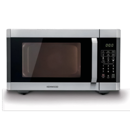 ميكروويف كينوود بشواية – سعة ٤٢ لتر – قدرة ١١٠٠ وات – ستانلس ستيل – شاشة رقمية – أسود/فضي – MWM42.000BK