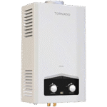 سخان مياه غاز تورنيدو – 10 لتر – بدون خزان – أبيض – (GHM-C10BNE-W)