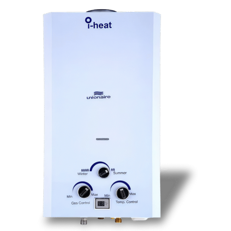 سخان مياه غاز يونيون إير iHeat UGH100D-WT – ديجيتال – 10 لتر – أبيض