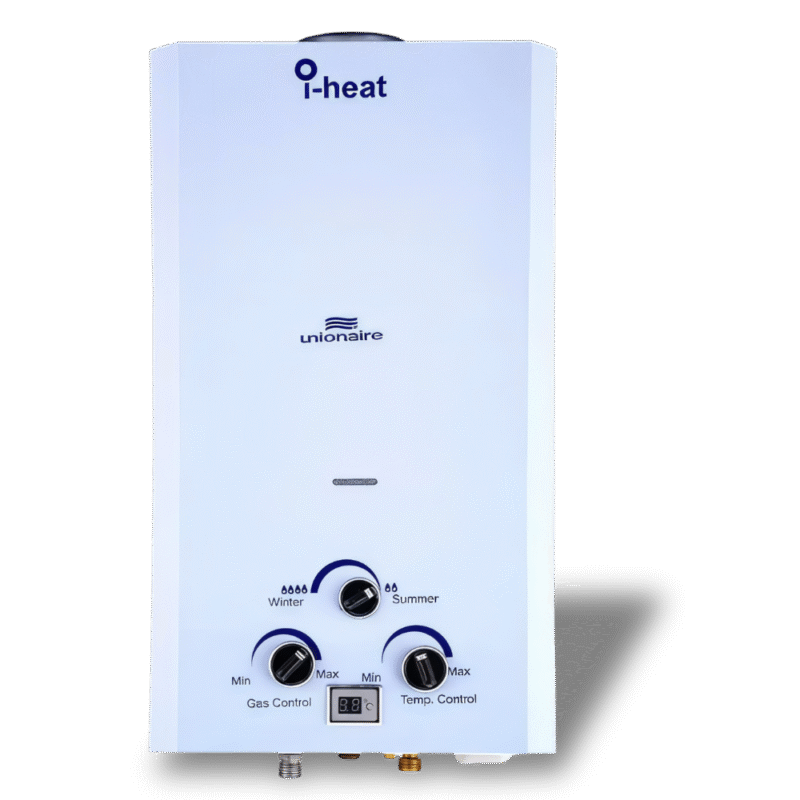 سخان مياه غاز يونيون إير iHeat UGH100D-WT – ديجيتال – 10 لتر – أبيض