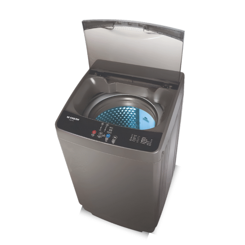غسالة ملابس فريش تحميل علوي 7 كجم فضي جسم معدني – موديل 500013518