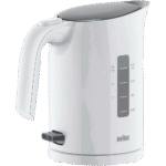 غلاية براون PureEase WK3000 WH كهربائية – 1 لتر – 2200 وات – حماية ثلاثية – غلي سريع 45 ثانية – أبيض