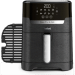 قلاية تيفال Easy Fry Precision 2in1 EY5058 – هوائية رقمية + شواية – 4.2 لتر – 1550 وات – 8 برامج – أسود