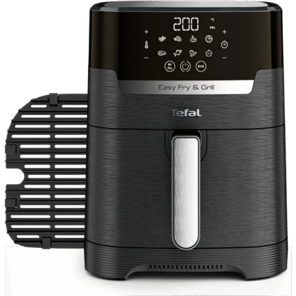 قلاية تيفال Easy Fry Precision 2in1 EY5058 – هوائية رقمية + شواية – 4.2 لتر – 1550 وات – 8 برامج – أسود