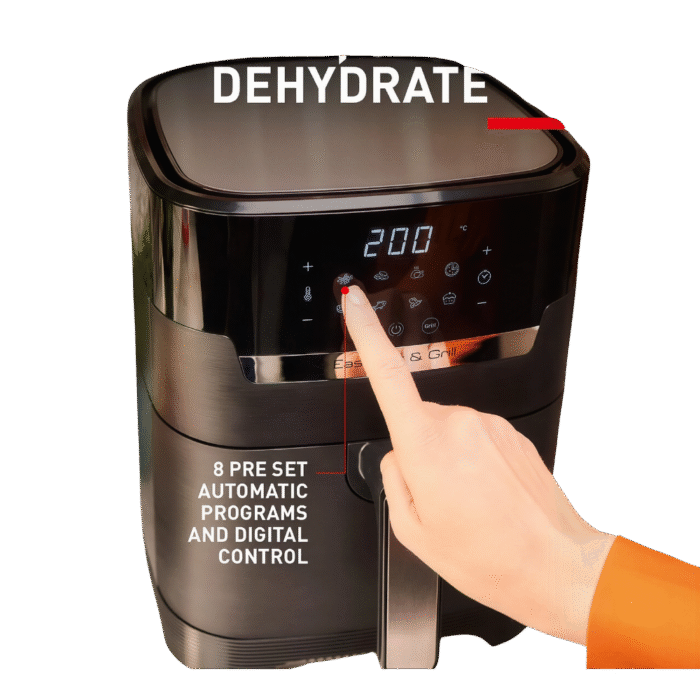 قلاية تيفال Easy Fry Precision 2in1 EY5058 – هوائية رقمية + شواية – 4.2 لتر – 1550 وات – 8 برامج – أسود