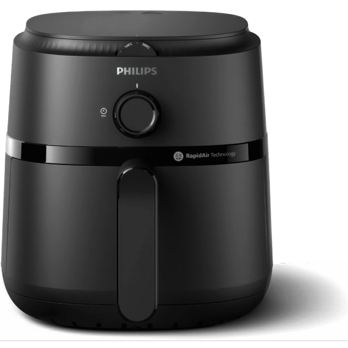 قلاية فيليبس NA120/00 AirFryer L – 4.2 لتر – 1500 وات – 12 برنامج طهي – تقنية الهواء السريع – أسود