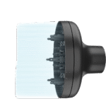 مجفف شعر راش براش D3 Pro – قدرة ٢٣٠٠ وات، محرك تيار متردد، وظيفة أيونية، زر هواء بارد، أسود