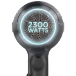 مجفف شعر راش براش D3 Pro – قدرة ٢٣٠٠ وات، محرك تيار متردد، وظيفة أيونية، زر هواء بارد، أسود