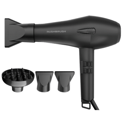 مجفف شعر راش براش D3 Turbo – قدرة ٢٦٠٠ وات، محرك تيار متردد، تقنية أيونية، لون أرجواني