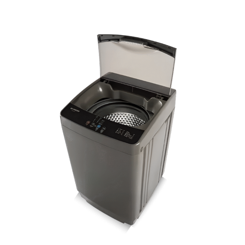 غسالة ملابس فريش فوق أوتوماتيك تحميل علوي 8 كجم فضي – موديل 50013520