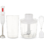 _خلاط يدوي تورنيدو – _250_ وات – مزود بمفرمة ومضرب – أبيض(HB-250T)