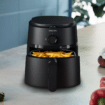 قلاية فيليبس NA110/00 AirFryer L – 3.2 لتر – 1300 وات – 12 برنامج طهي – تقنية الهواء السريع – أسود