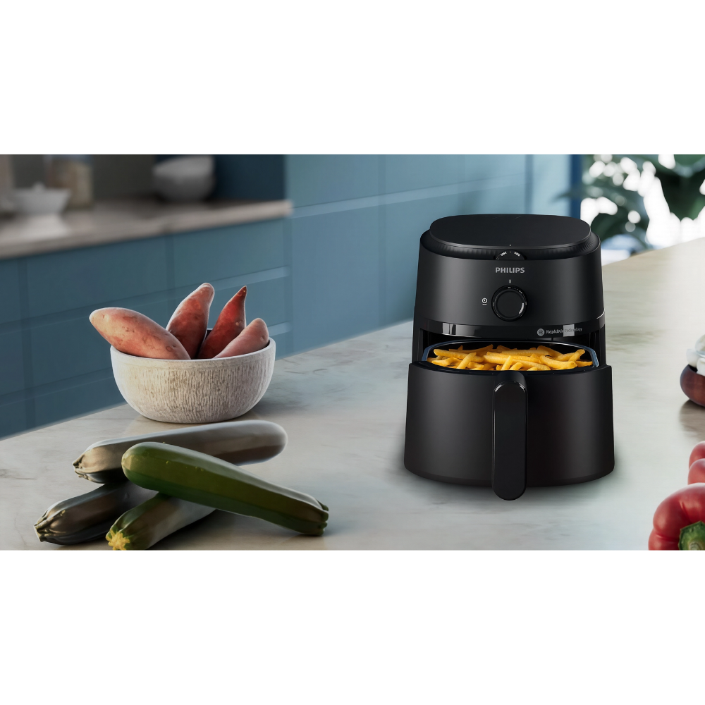 قلاية فيليبس NA11000 AirFryer L – 3.2 لتر – 1300 وات – 12 برنامج طهي – تقنية الهواء السريع – أسود (2) قلاية فيليبس NA110/00 AirFryer L – 3.2 لتر – 1300 وات – 12 برنامج طهي – تقنية الهواء السريع – أسود