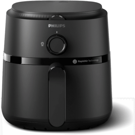 قلاية فيليبس NA110/00 AirFryer L – 3.2 لتر – 1300 وات – 12 برنامج طهي – تقنية الهواء السريع – أسود