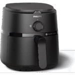 قلاية فيليبس NA110/00 AirFryer L – 3.2 لتر – 1300 وات – 12 برنامج طهي – تقنية الهواء السريع – أسود