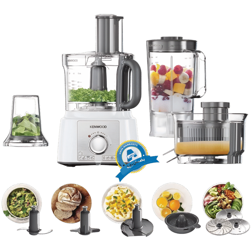 محضر طعام كينوود – _1000_ وات – أبيض (FDP65.400WH)