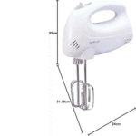 مضرب يدوي كينوود – _250_ وات – مع وعاء خلط – أبيض (HM430) (2)