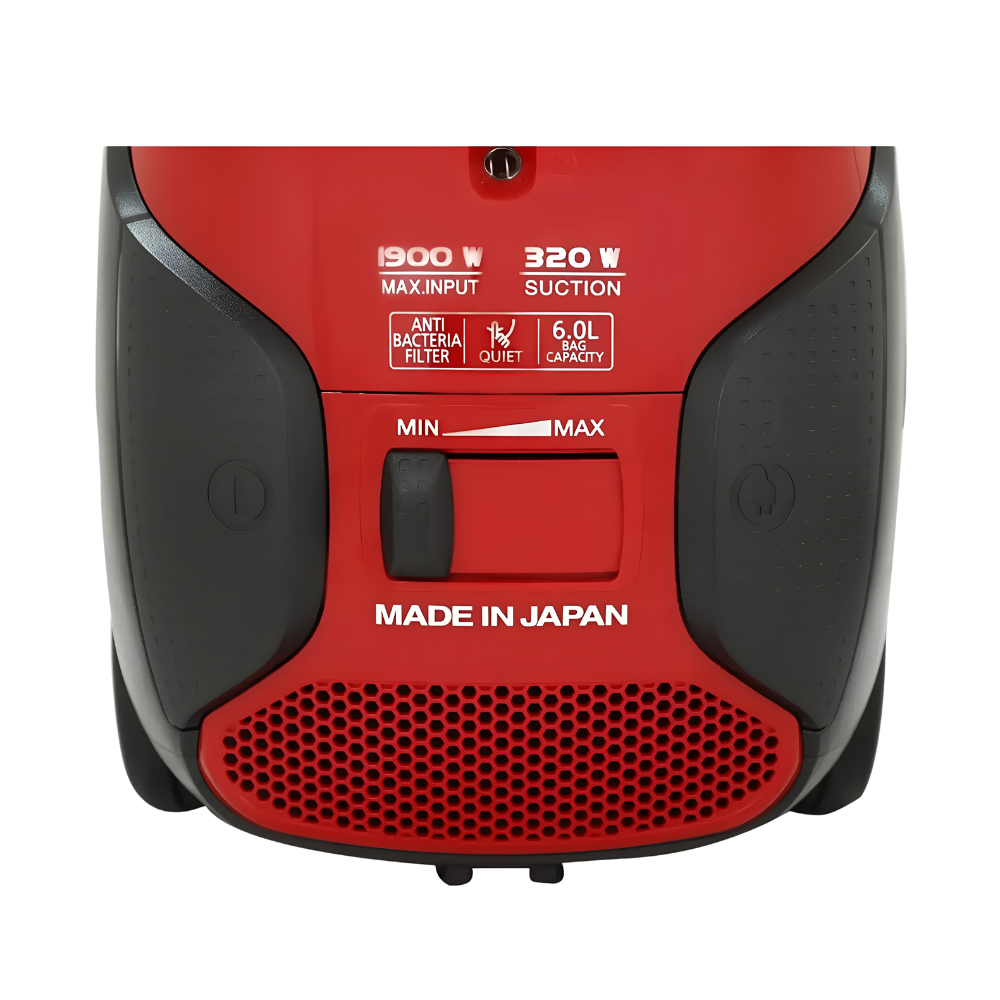 مكنسة كهربائية من باناسونيك 1900 واط ياباني ,أحمر (ضمان دولي)- MC-CJ911 (4) مكنسة كهربائية من باناسونيك 1900 واط ياباني ,أحمر (ضمان دولي)- MC-CJ911