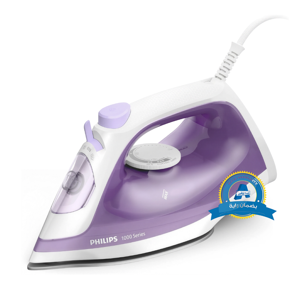 _مكواة بخار فيليبس – _1800_ وات – قاعدة غير لاصقة – بنفسجي (DST102030) _مكواة بخار فيليبس – _1800_ وات – قاعدة غير لاصقة – بنفسجي (DST102030)