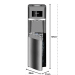 موزع مياه تورنيدو – ٣ حنفيات – قارورة سفلية – فضي (WDM-H40ADE-S) (3)