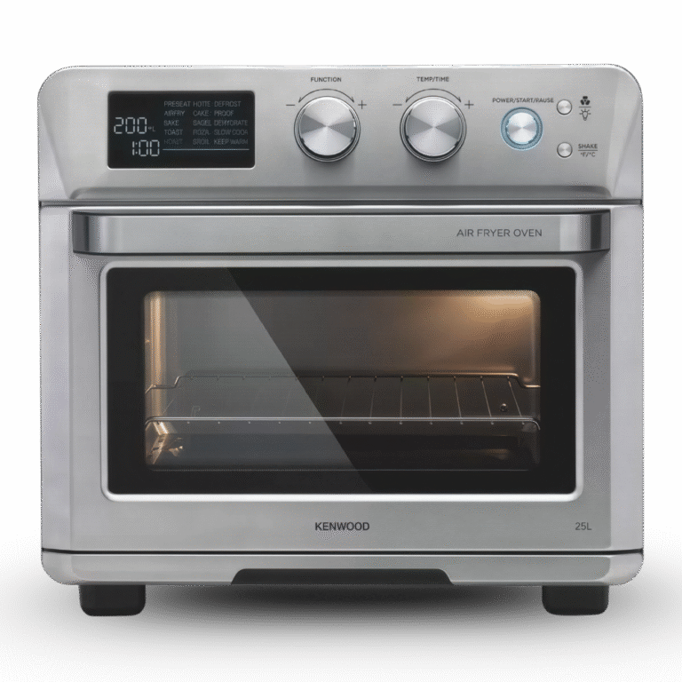 فرن كينوود MOA26.600SS تحميص 2 في 1 + قلاية هوائية – 25 لتر – فضي – متعدد الوظائف