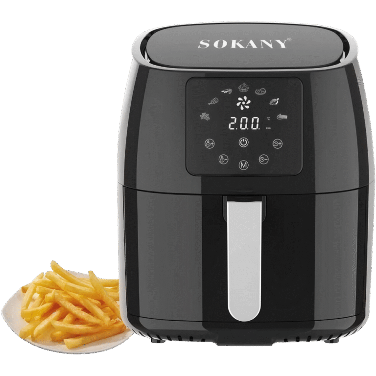 قلاية سوكاني SK-8018 هوائية – 5 لتر – 1400 وات – صحية – أسود