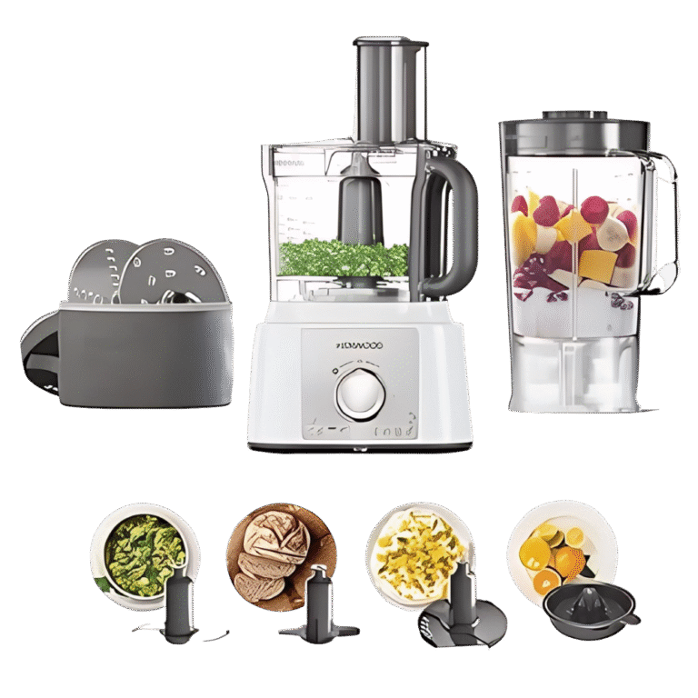 محضر طعام كينوود – _1000_ وات – برو اكسبريس - وعاء _3_ لتر – أبيض (FDP65.450WH )