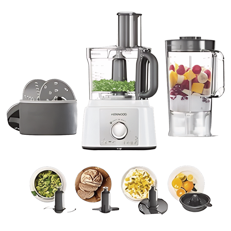 محضر طعام كينوود – _1000_ وات – برو اكسبريس - وعاء _3_ لتر – أبيض (FDP65.450WH )