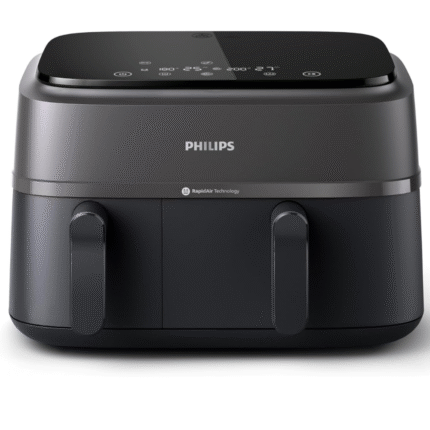 Philips 3000 Series Double Basket Airfryer, 9L, 2 Drawer Air Fryer, Quick Air Technology, Versatile Large Family Air Fryer, 90% Less Fat and Energy Saving,