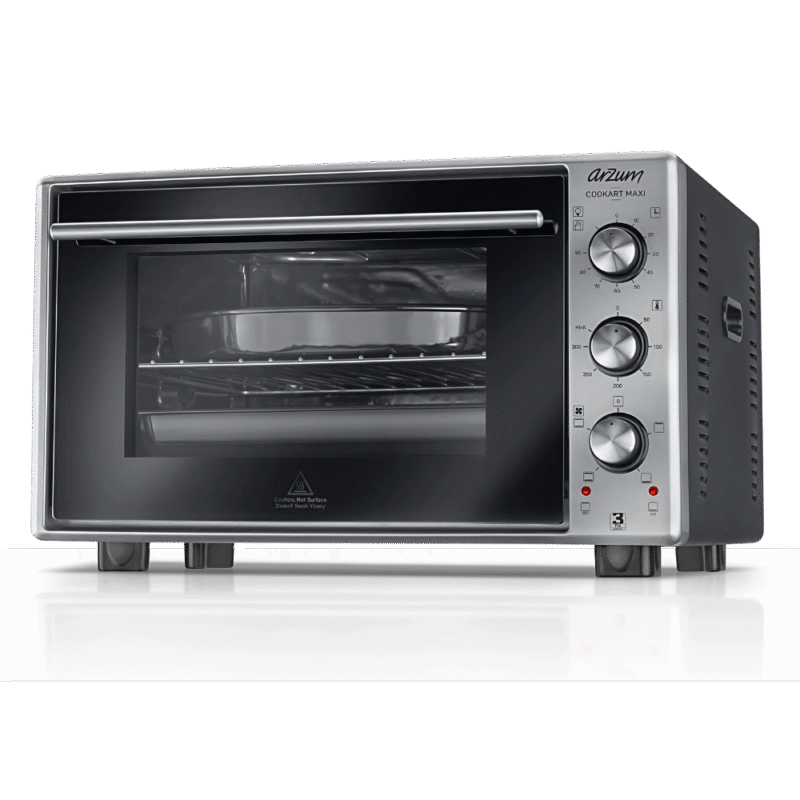 فرن كهربائي أرزوم – سعة ٥٠ لتر – تصميم أنيق بلون الكروم – AR2002