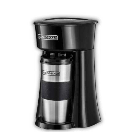 ماكينة تحضير القهوة بلاك اند ديكر 650 وات مع مج سفر 360 مل – أسود – DCT10-B5