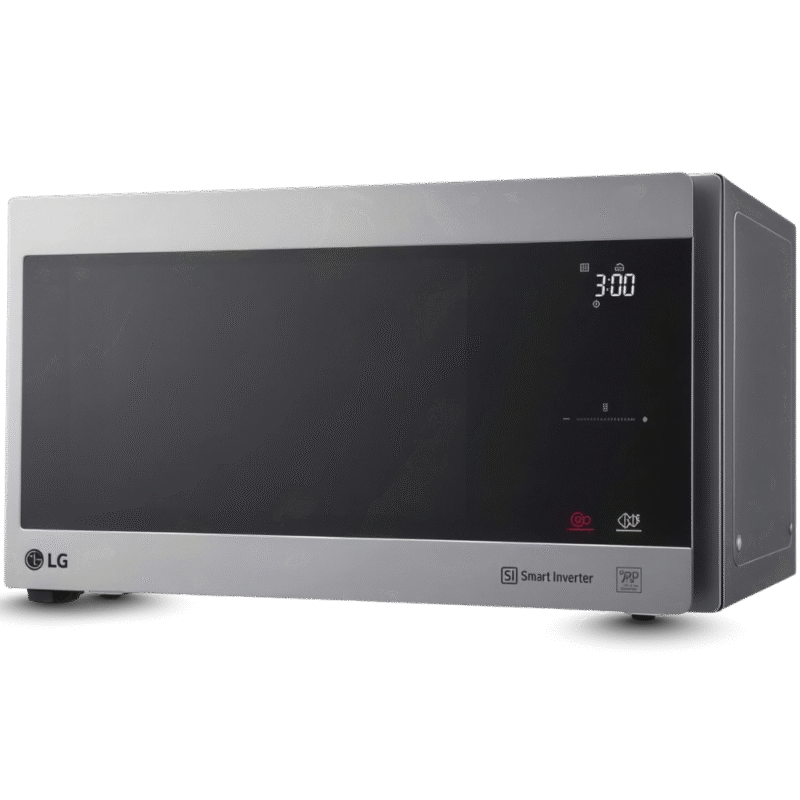 ميكروويف بشواية بتقنية العاكس الذكي موديل  من ال جي، سعة 42 لتر، لون فضي-(MH8295CIS)