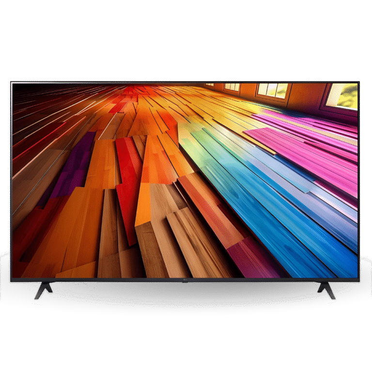 تلفزيون LG UHD UT80 الذكي – 55 بوصة – 4K HDR10 – الذكاء الاصطناعي – نظام webOS24 – أسود (55UT80006LB)
