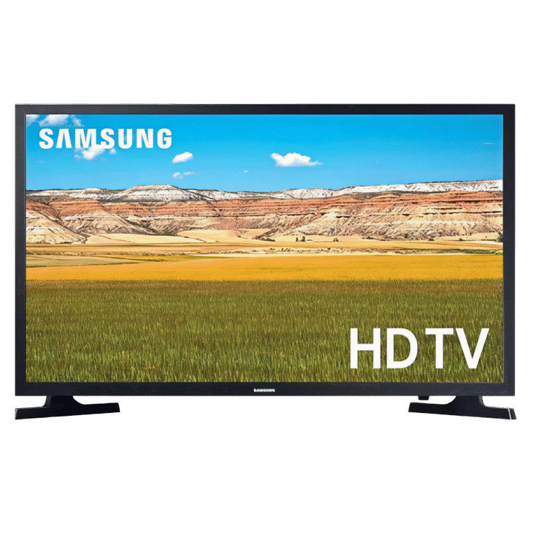 _تلفزيون سامسونج 32 بوصة سمارت LED بدقة HD مع ريسيفر داخلي – أسود – (UA32T5300AUXEG)