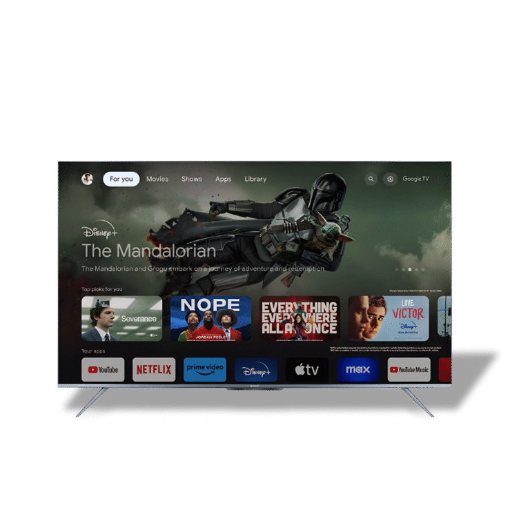 شاشة شارب 55 بوصة 4K سمارت بدون فريم بريسيفر داخلي – (4T-C55FL6EX)