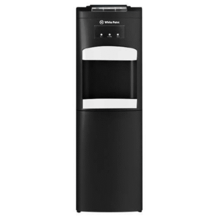 White Point Hot, Cold and Normal Water Dispenser With Refrigerator, 3 Taps, Black